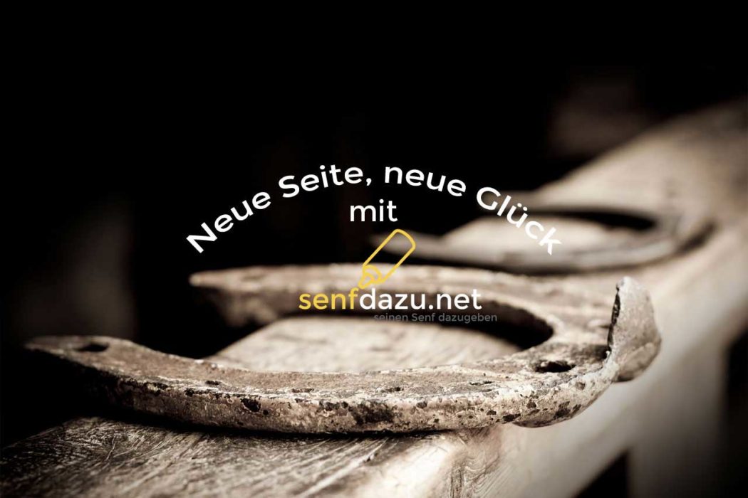 Neues Seite, neues Glück auf senfdazu.net