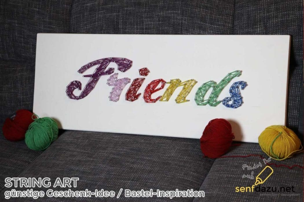 Titel Artikelbild String Art - Fadenkunst basteln - eine super Geschenk-Idee