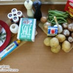 Zutaten Salzbraten und Gemüsepfanne Zutaten Salzbraten und Gemüsepfanne