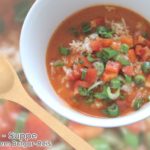 Paprika-Suppe mit Bulgur-Reis