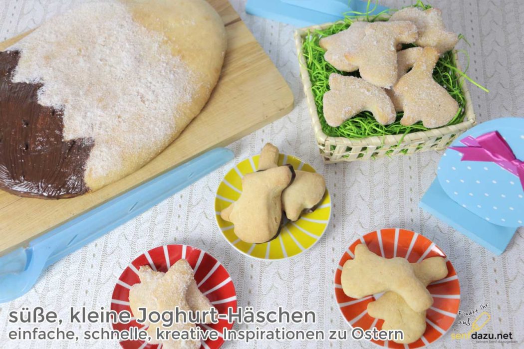 Süße, kleine Joghurt-Häschen – einfache, schnelle, kreative Inspiration zu Ostern