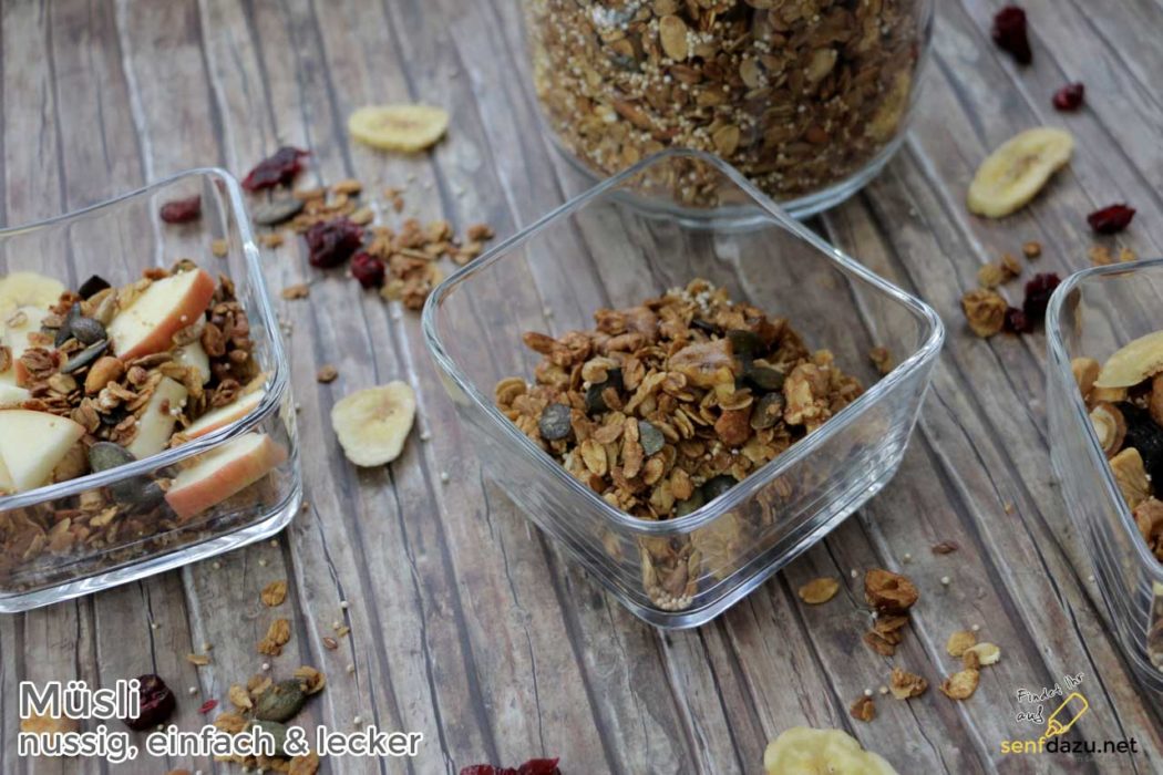 Müsli Rezept – Müsli selber machen – nussig, einfach und lecker
