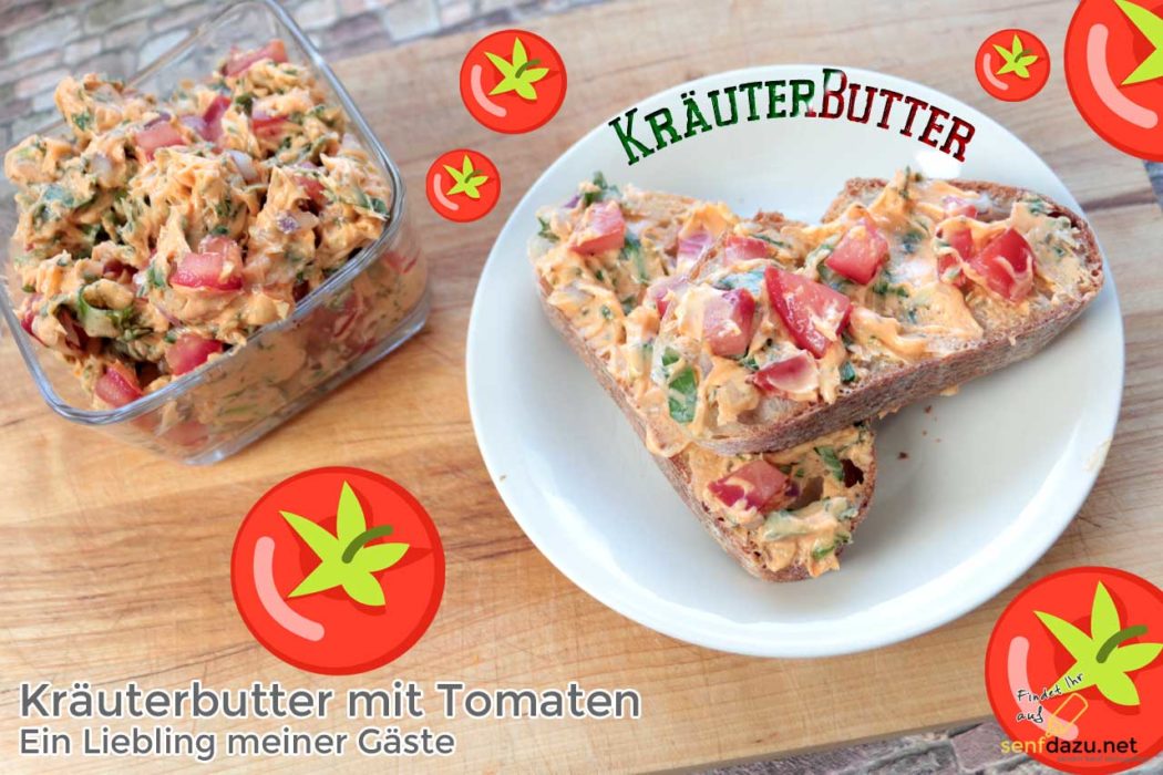 Kräuterbutter mit Tomaten – Rezept zum selber machen