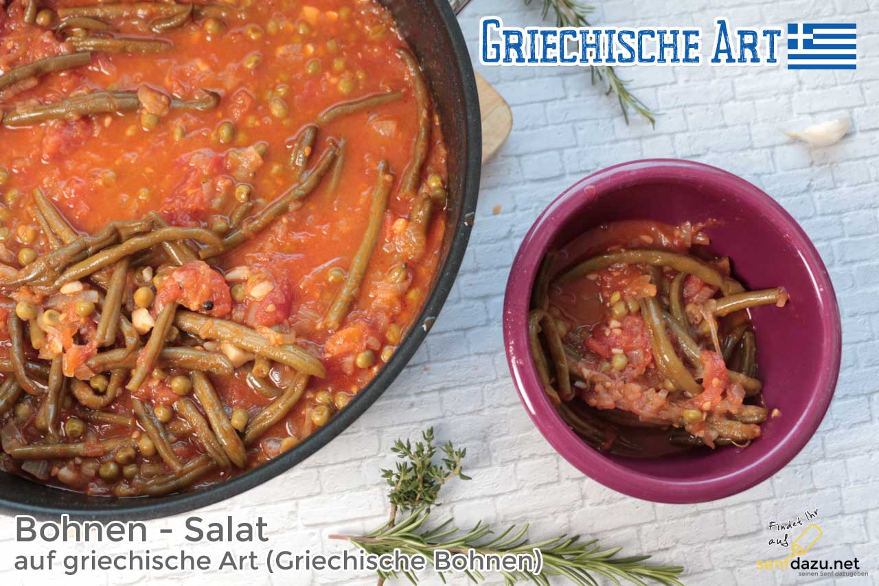 Genialer Bohnen-Salat auf griechische Art - Griechische Bohnen Rezept