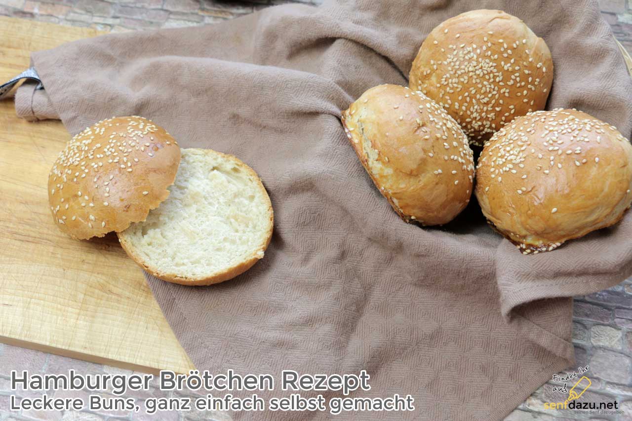 Hamburger Brötchen Rezept - Leckere Buns selbst gemacht - senfdazu.net