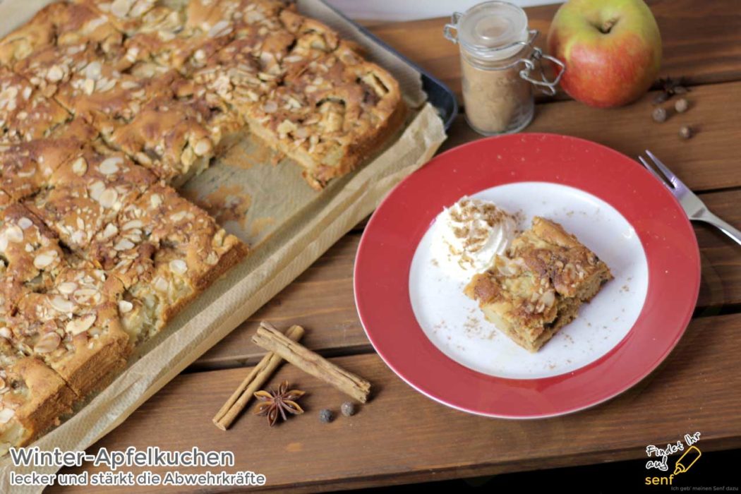 Winter-Apfelkuchen Rezept mit Apfelkuchengewürz
