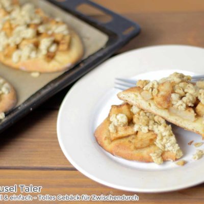 Schnelle Apfel Streusel Taler - Apfel Gebäck Rezept