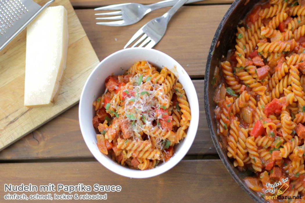 Nudeln mit Paprika Sauce Rezept Reloaded