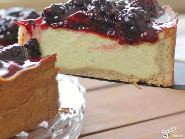 Brombeer Käsekuchen Rezept - Käsekuchen mit frischen Brombeeren