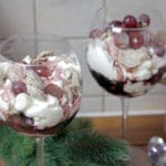 Rotweincreme Dessert – Joghurt-Creme, Rotweinsauce und Schokocrossies für SCCC 2017