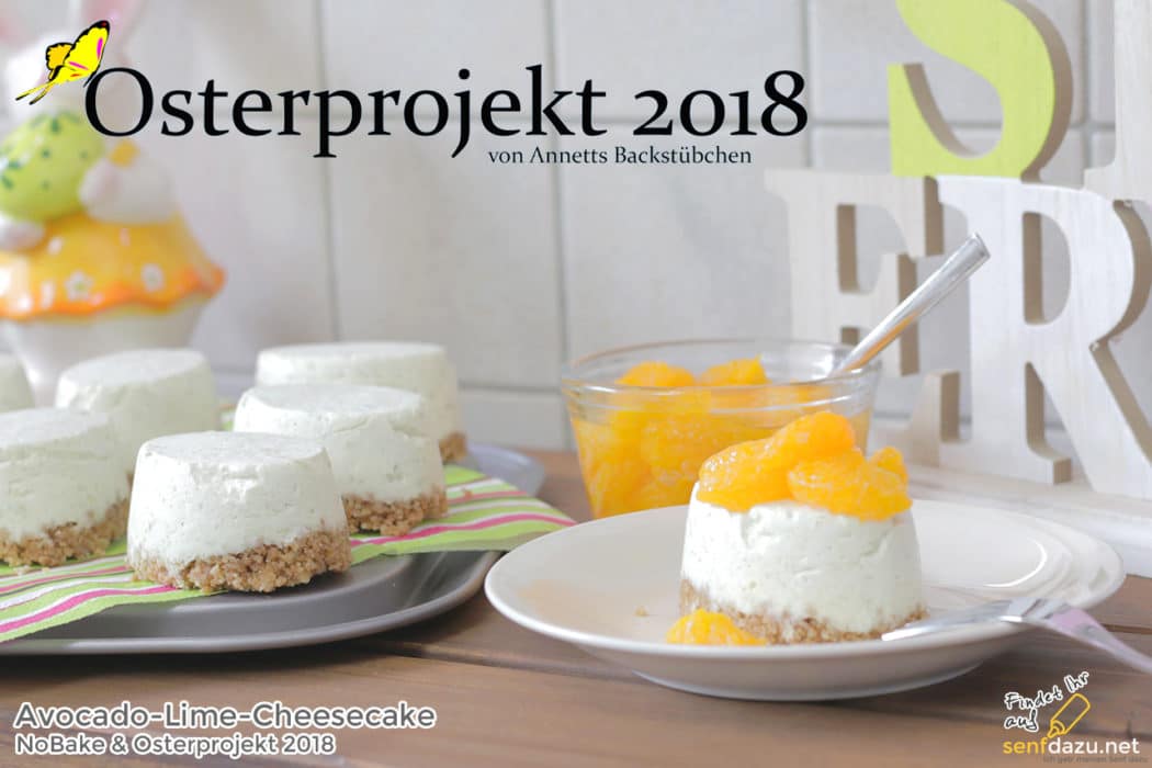Mini Avocado Lime Cheesecake Rezept mit Mandarinen – NoBake –