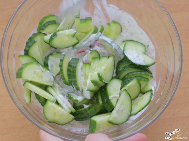 Schneller Gurkensalat mit Joghurt - senfdazu.net