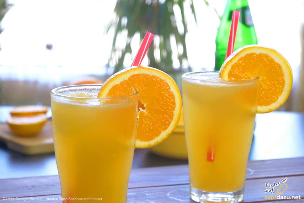 Orangen Zitronen Limetten Slush Soda Rezept