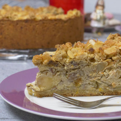 Bratapfelkuchen 🍎 Rezept - Rustikaler Kuchen mit richtigen Bratäpfel