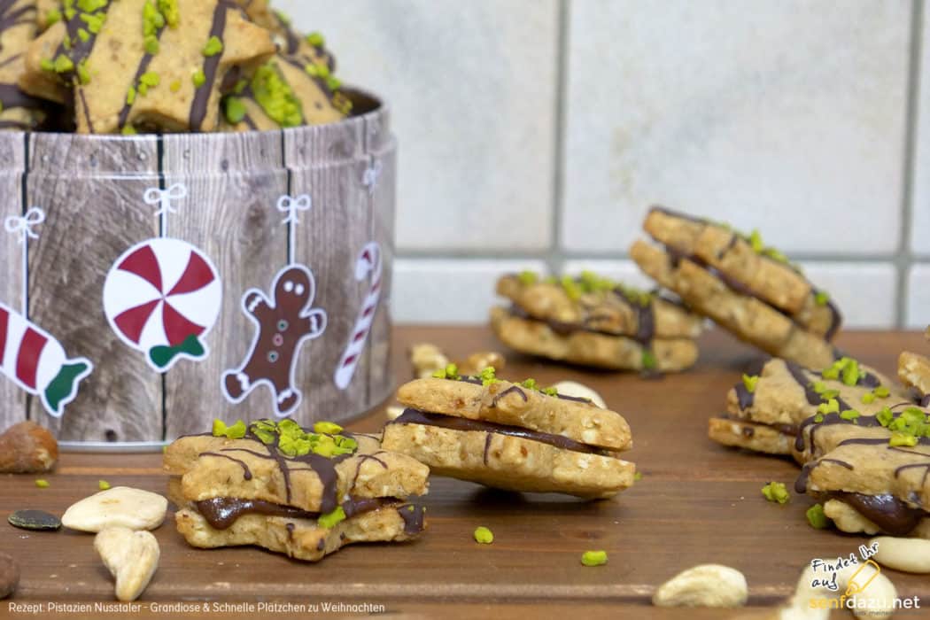 Pistazien Nusstaler – Grandiose & Schnelle Plätzchen zu Weihnachten